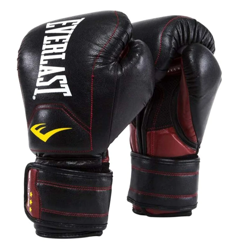 Everlast BOXING GLOVES ELITE MUAY THAI TRAINING GLOVES BLACK 14 OZ P00001620