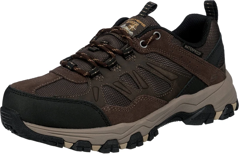 Skechers Men's Selmen-enago Trail Oxford Hiking Shoe, Brown, 12 UK
