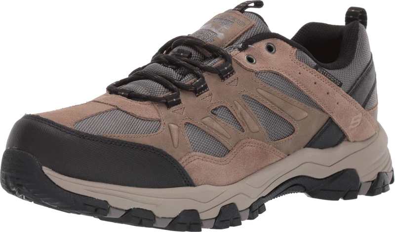 Skechers Men's Selmen-helson Trail Oxford Hiking Shoe, Tan, 9.5 UK