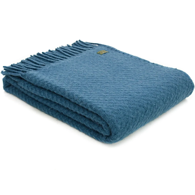 Tweedmill Textiles Throw, Blue, 150 x 183