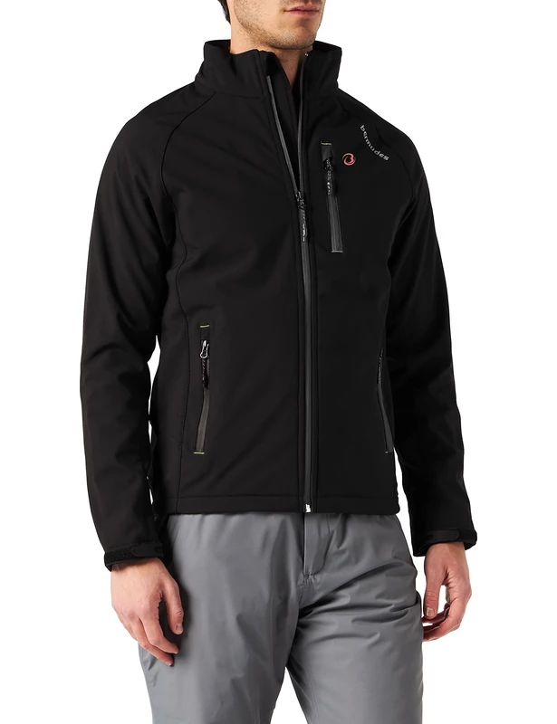 Bermudes Men's Softshell Sealand Jacket Not Applicable, Black (Noir 153), Small - Image 1