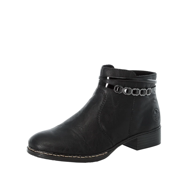 Rieker Herbst/Winter, Women’s Ankle Boots, Black (Schwarz/Schwarz / 01 01), 4 UK (37 EU)