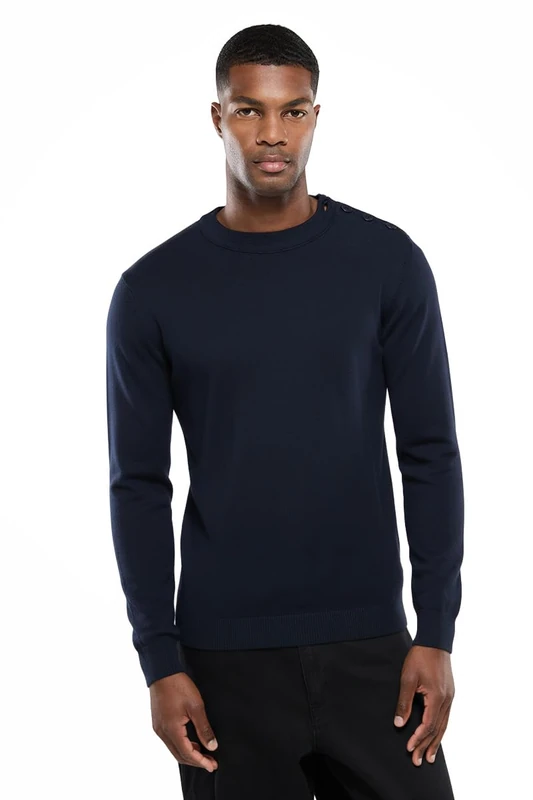 Armor Lux Men's 75953 Jumper Not Applicable, Multicolour (Navire 300), X-Small Black
