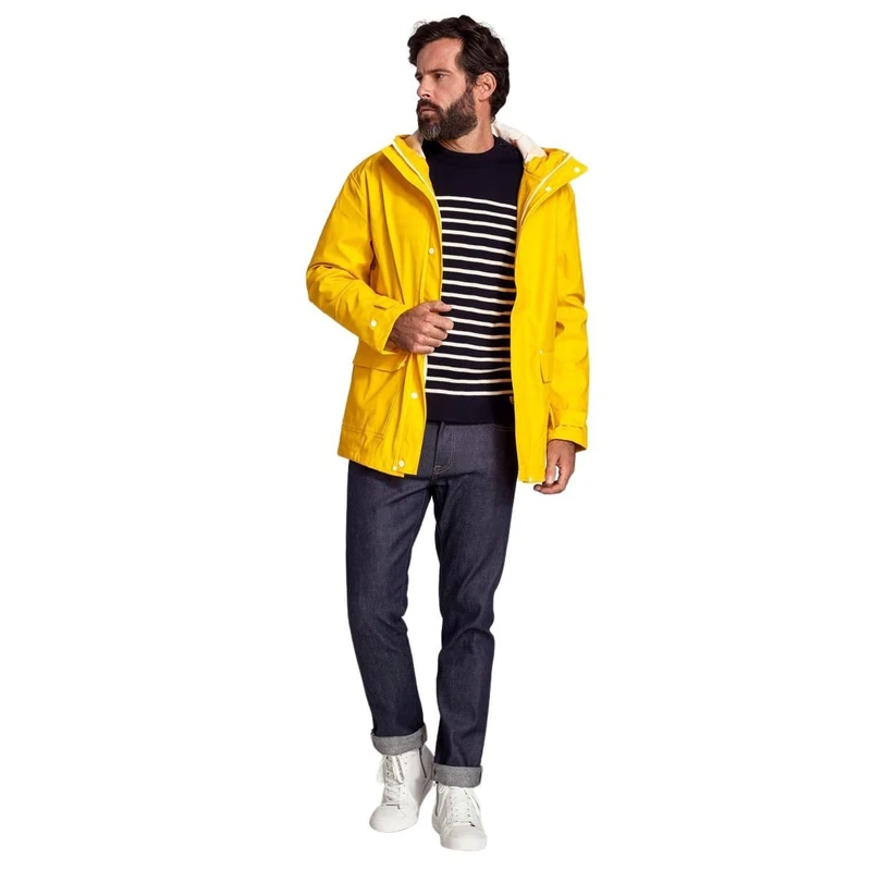 Armor Lux Men's 76831 Raincoat Not Applicable, Yellow (Jaune 007), Medium