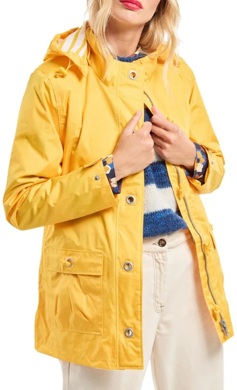 Armor Lux Women's 5684 Jacket Not Applicable, Yellow (Jaune 007), 8 (Manufacturer size: 36)
