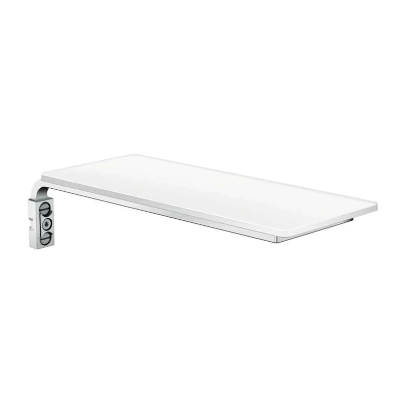 hansgrohe 26511400 Casetta' E Glass Soap Dish Spare Part, White/Chrome