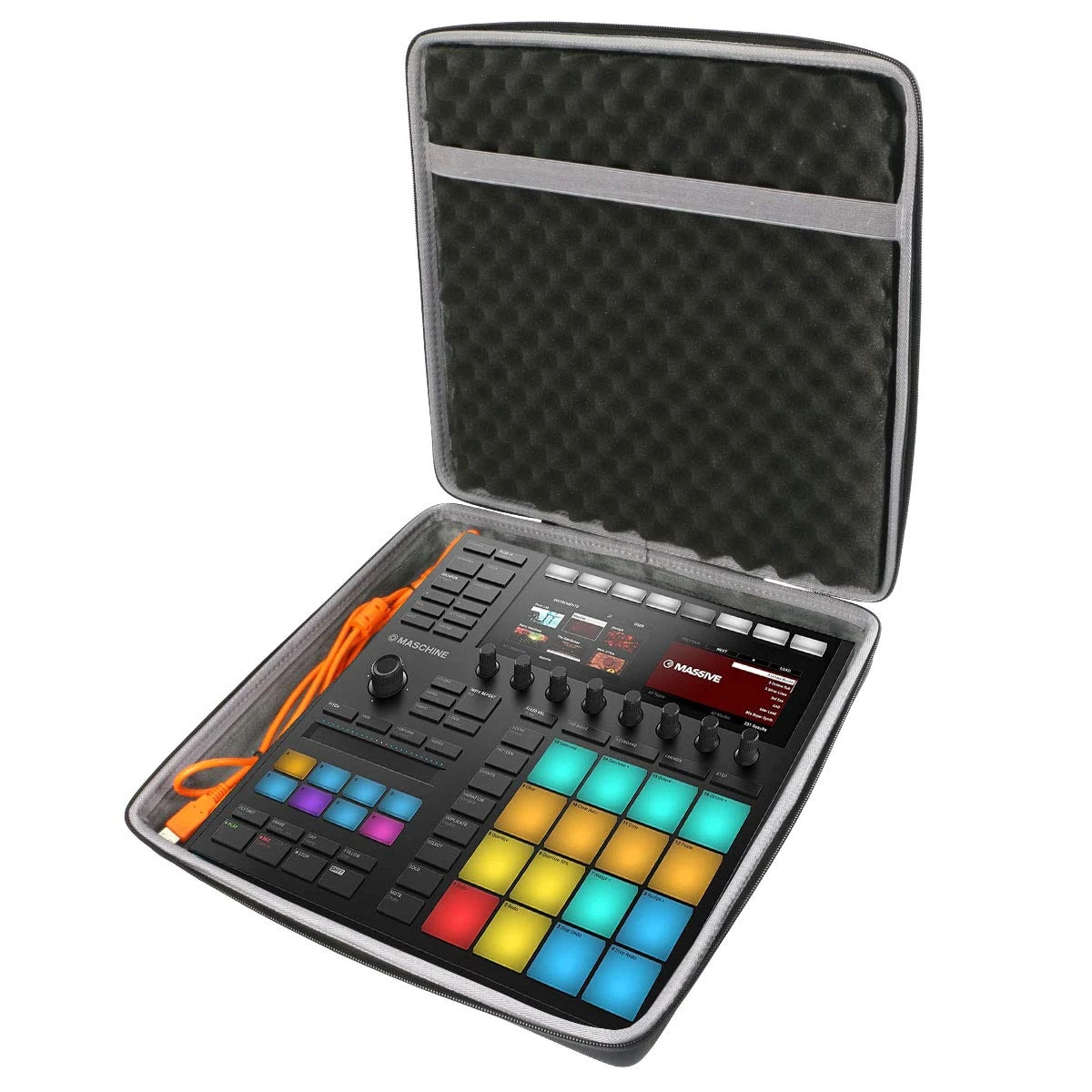 co2CREA Storage Carry Travel Hard Case for Native Instruments Maschine Mk3 Drum Controller,Case Only