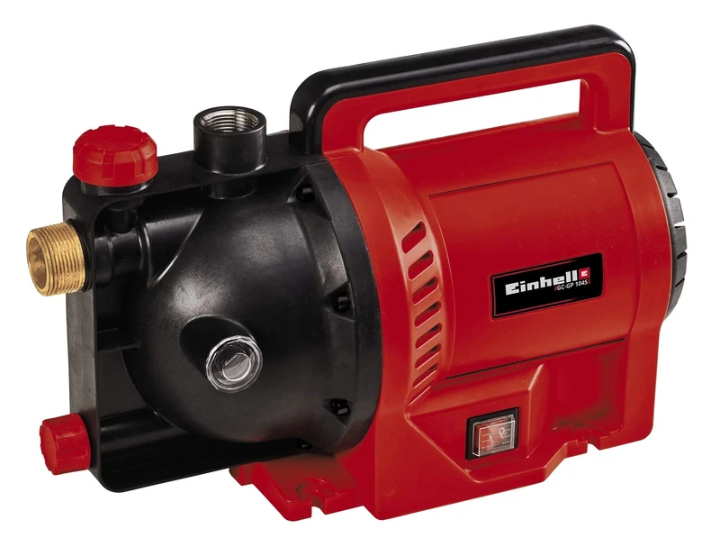 Einhell Gartenpumpe GC-GP 1045 (1.050 W, max. 4500 L/h, max. Förderhöhe 48 m, Wasserfüllanzeige, Wassereinfüllöffnung /-ablassschraube, Frostschutz, Thermoschutz)
