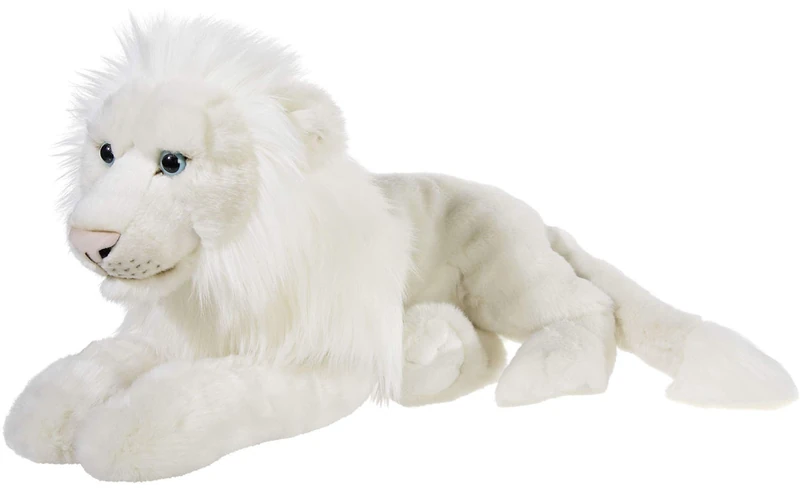 Heunec 237773 MISANIMO White Lion Lying Down 50 cm White