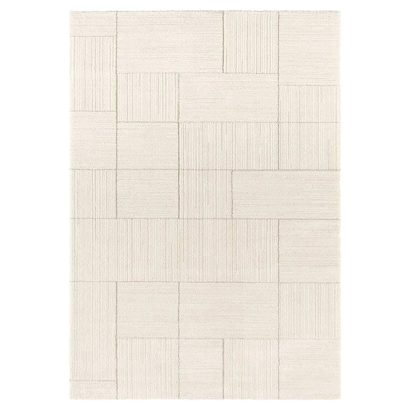 Elle Decor Castres Short Pile Rug, Cream grey, 160x230 cm - Image 1