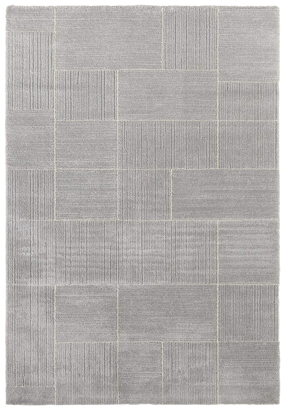Elle Decor Castres Short Pile Rug, Light grey cream, 120x170 cm