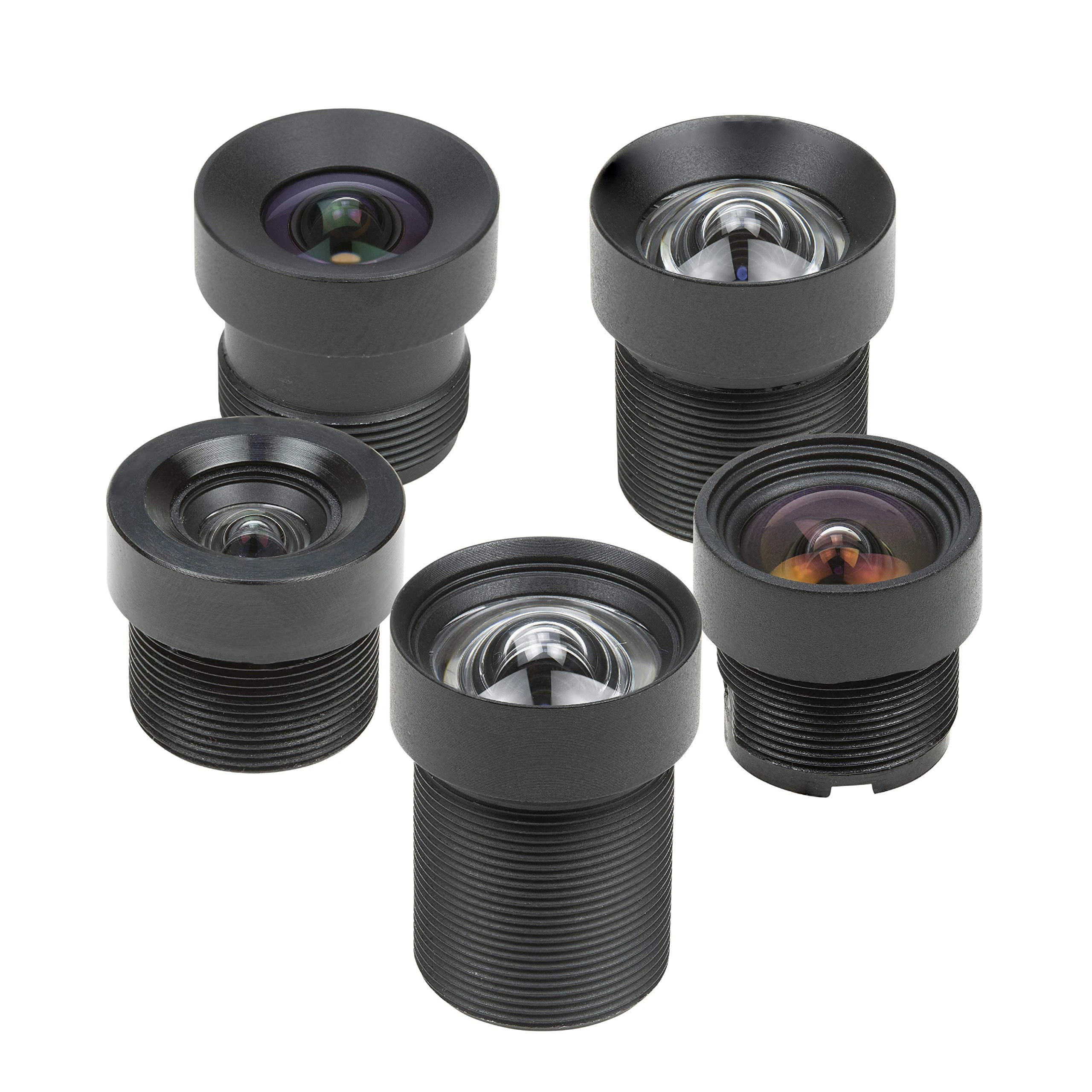 Arducam M12 Lens Kit, Low Distortion M12 Mount Lenses for Arduino and Raspberry Pi Camera
