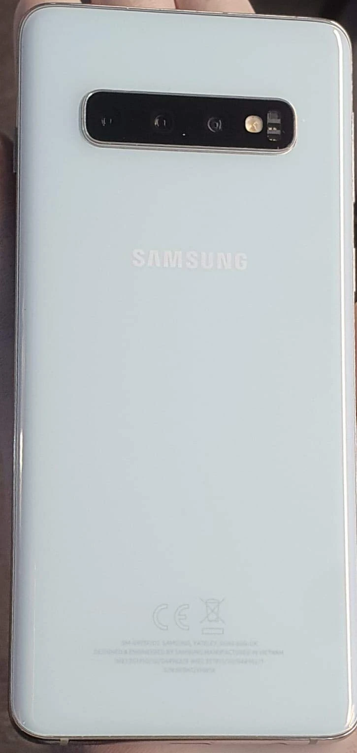 Samsung Galaxy S10 Mobile Phone; Sim Free Smartphone - Prism White, (UK Version)