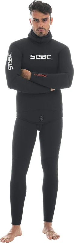 Seac Riese, 2 pieces 8.5mm neoprene wetsuit for men. Vest + long john