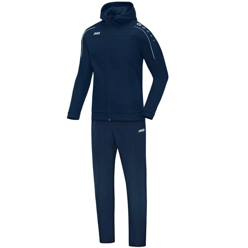 JAKO Women's Classico Met Capuchon Pr Tracksuit, Navy, 46 EU