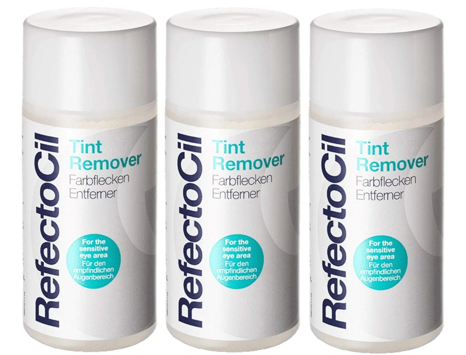Refectocil Tint Remover Colour Stain Remover for Eyebrows and Eyelash Colour, 150 ml Pack of 3