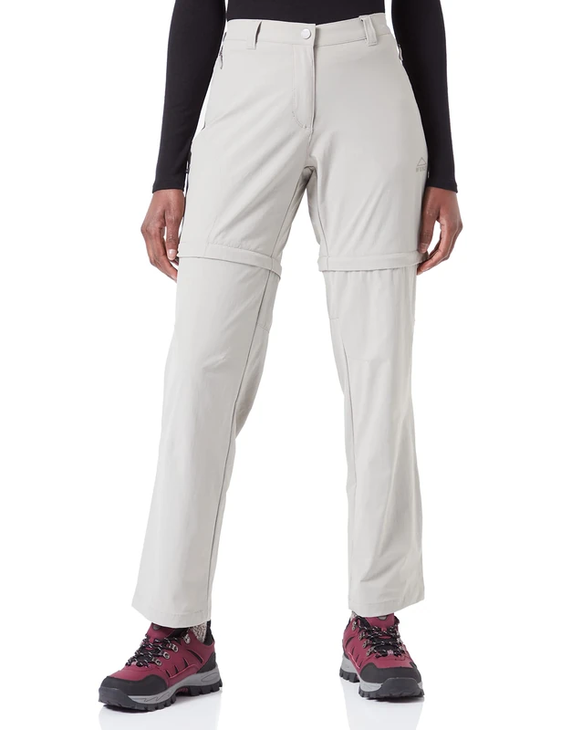 McKINLEY Malik KG Zip-off Pants - Grey, Size 20