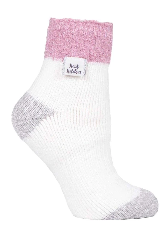 HEAT HOLDERS Ladies Fleece Lined Thermal Ankle Lounge Socks - Image 1