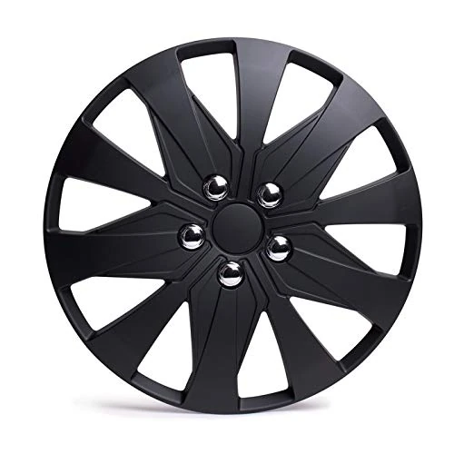 Bottari Suzuka Universal Wheel Trims, Black, 35.6 cm / 14 Inches, Set of 4 - Image 1