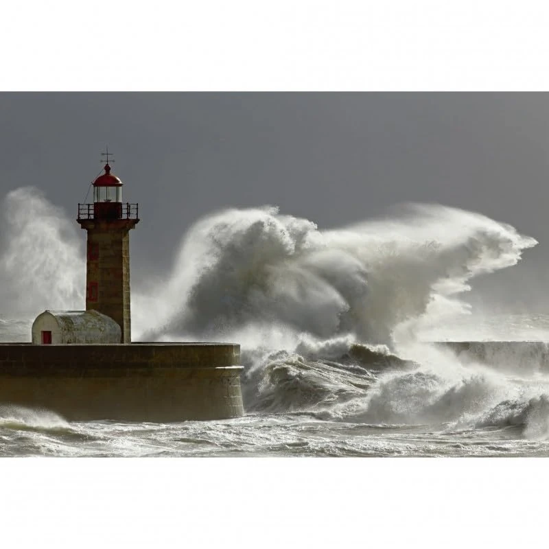 Scenolia Decorative Acrylic Glass Picture Porto Lighthouse 60 x 40 cm Wall Decoration 100% Made in France - Image 1