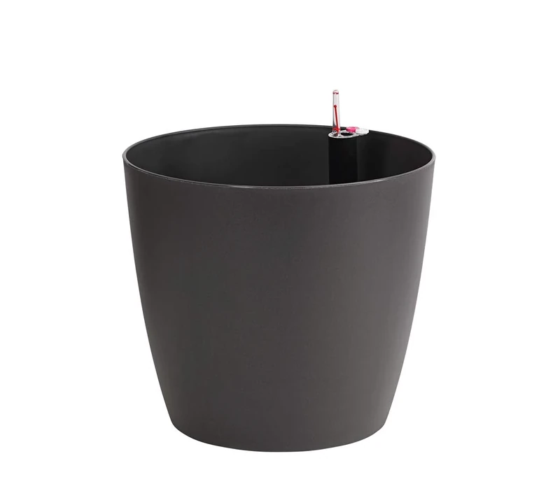 Dehner Plant Pot, Charcoal, 30 cm