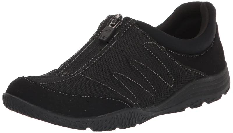 Easy Spirit Women's BESTRONG2 Sneaker, Black, 11 Wide