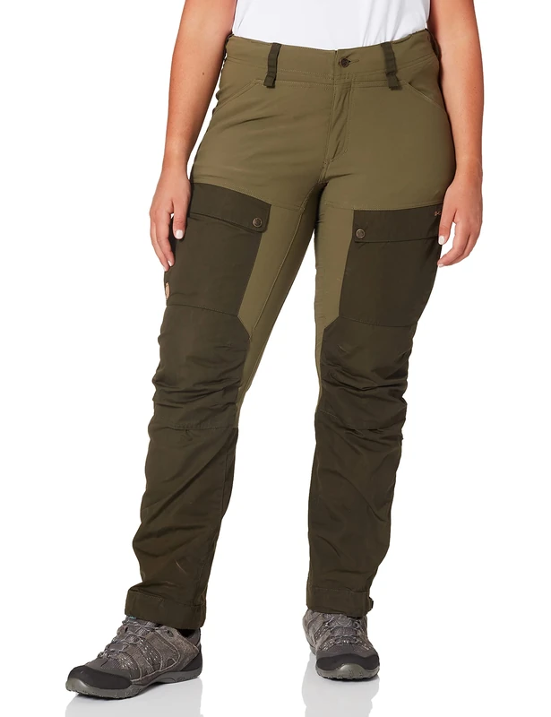 Fjallraven F89852S-662-625 Keb Trousers Curved, Women, Short, Deep Forest/Laurel Green, 38