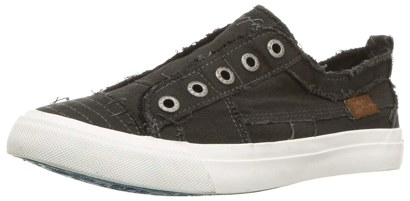 Blowfish Malibu Women's Play Sneaker, Black Smoked Canvas, 6.5 UK