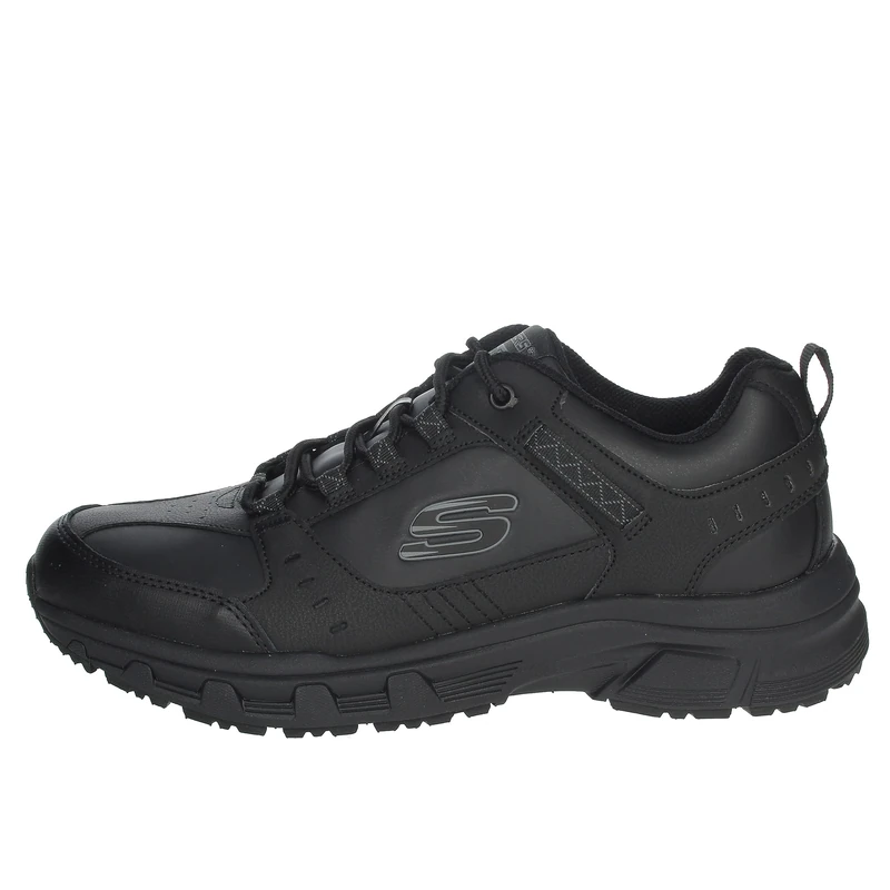 Skechers Men's Oak Canyon - Redwick Trainers, Black Leather Synthetic Textile Black Trim , 11 UK