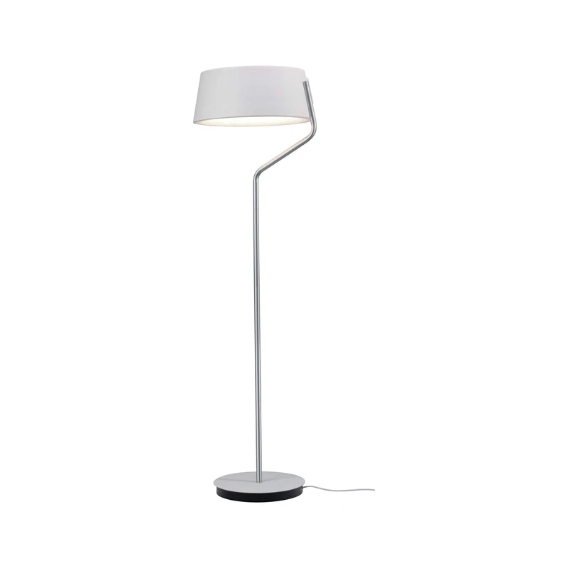 Paulmann 79721 Belaja LED Floor luminaire incl. 1x22 watt dimmable Floor lamp White, Chrome matt Floor luminaire Warm White 2700 K