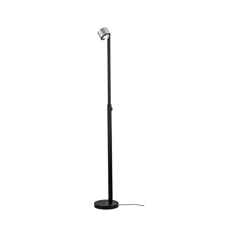 Paulmann Aldan 79717 LED Floor Lamp Including 1x 8.5 / 1x 7 Watt Dimmable Floor Lamp Black Aluminium Floor Lamp Warm White 2700 K