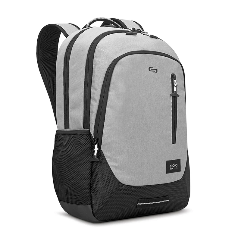 Solo New York Varsity Region Laptop Backpack for women & men. Fits 15.6-Inch laptop/notebook perfect for business/college, Grey, One Size, Varsity Region Laptop Backpack