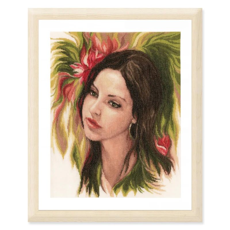 Lanarte PN-0172879 Bewitching Youth Counted Cross Stitch Kit, Cotton, Multi-Colour, 13.2 x 17.2 Inches, Multicoloured, 33 x 43 cm / 13,2" x 17,2"