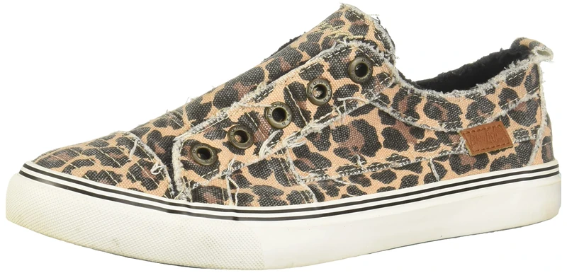 Blowfish Malibu Women's Play Sneaker, Natural City Kitty, 5 UK