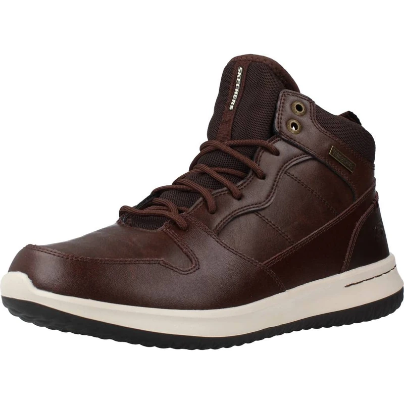 Skechers Men's Delson Selecto Trainer, Brown, 6.5 UK