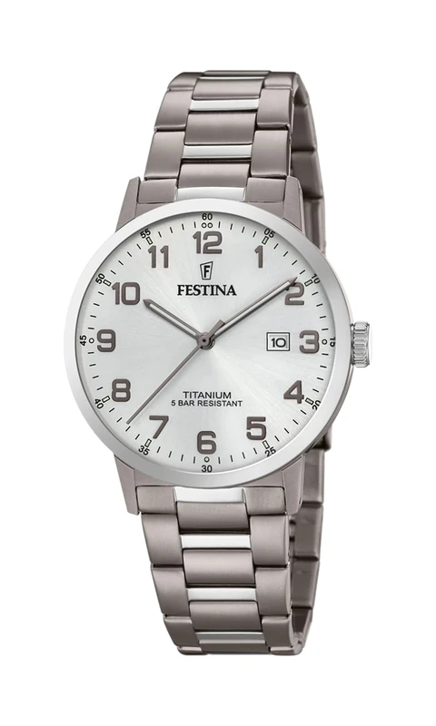 FESTINA Analog Model Men's Watch Titanium Titanium W. R. 5 ATM F20435/1 Brand