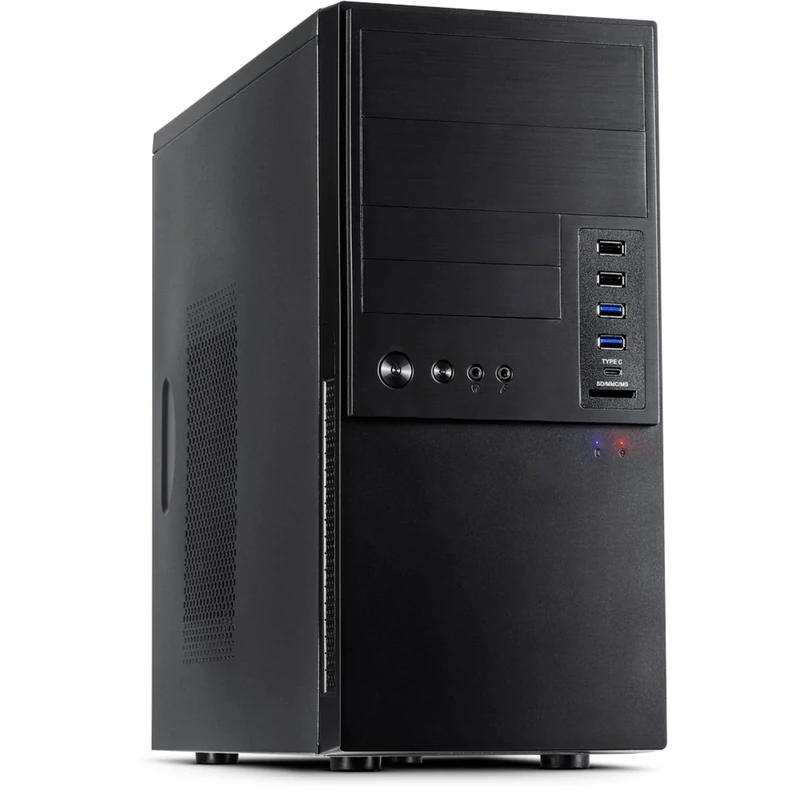 Inter-Tech IT-6865 Computer Case Micro-Tower Black - Computer Case (Micro-Tower, PC, Black, 14 cm, 34 cm, CE)