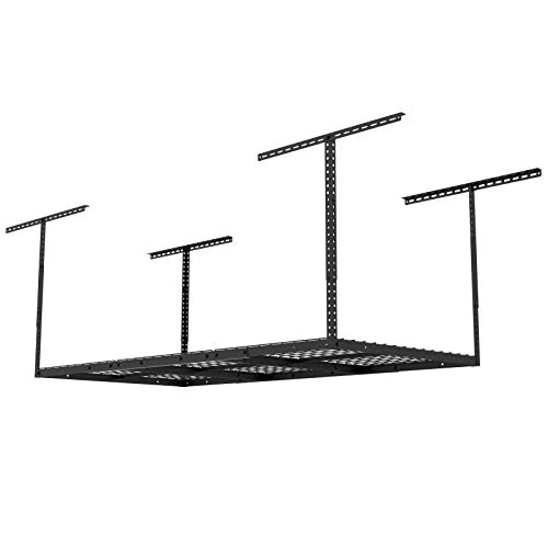 Ergosolid SG36 Ceiling Rack, Storage Rack 183 x 91 cm Ceiling Storage Tray 200 kg Max, Black
