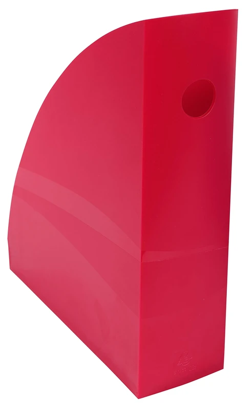 Exacompta - Ref 18284D - Magazine File MAG-CUBE - 266 x 82 x 305mm, Finger Hole on Spine, Suitable for A4+ Documents, Large Storage Capacity - Iderama Raspberry (Pack of 6)