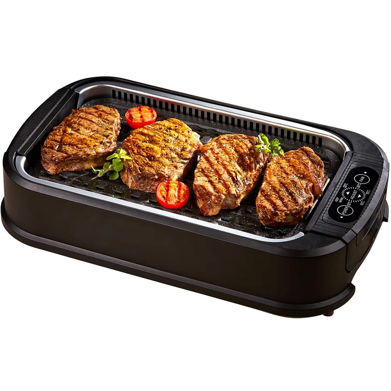 High Street TV Power XL Indoor Smokeless Grill - 1500W Power Air Smokeless Grill For Indoor Barbecue