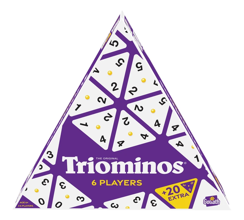 Goliath - Triominos for 6 players - board game - for ages 6 and up - to play with family and friends - strategy game - from 2 to 6 players,Blue