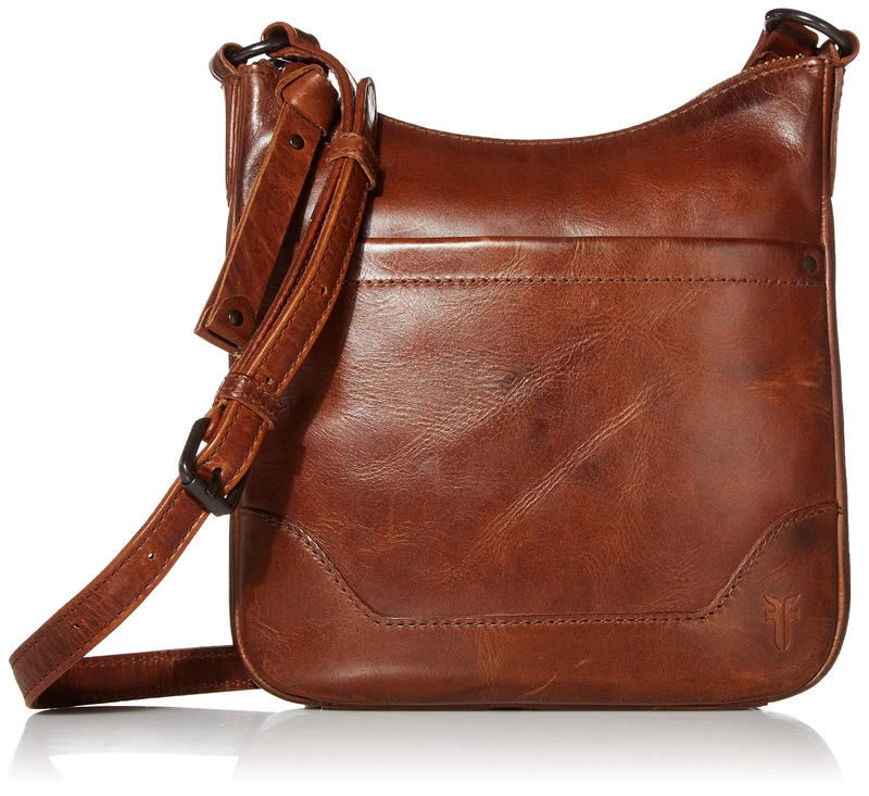FRYE Women's Melissa Swing Pack Zip Crossbody Bag Cross Body, Cognac, One Size