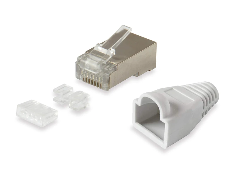 Equip RJ45 Cat6 Connector Pack of 100 with Kink Protection U. Single