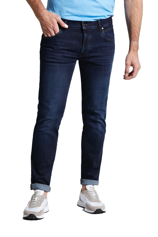bugatti Men's Slim Jeans, Dark Blue Stone, 35 W/34 L