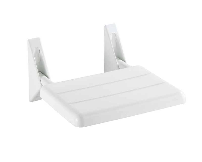 WENKO 179371100 Shower Seat, White, 35 x 19 x 36