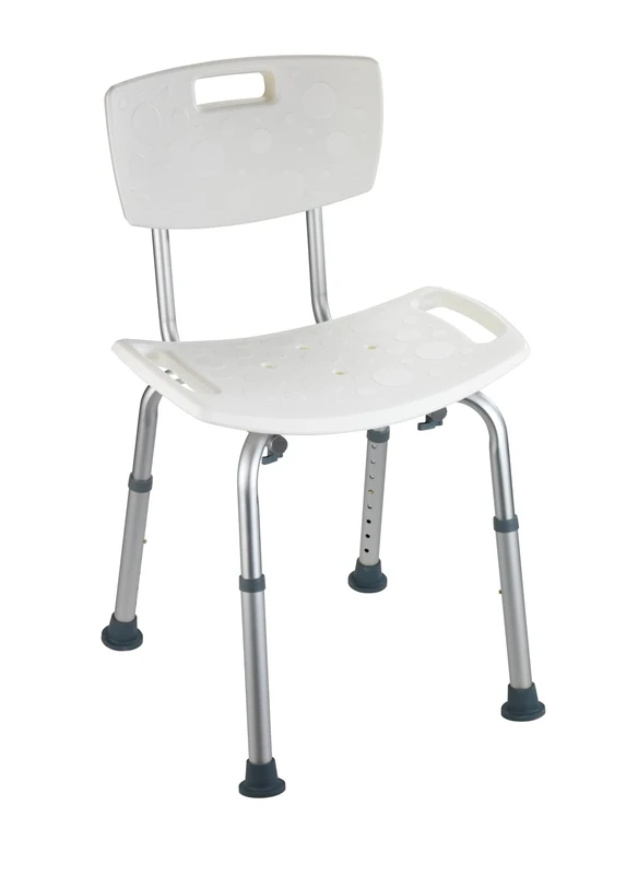 WENKO Secura Bathroom Stool with Backrest