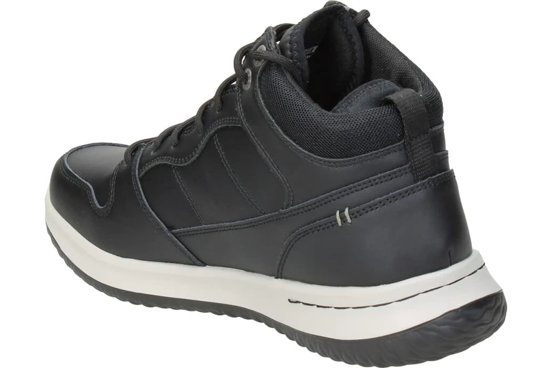 Skechers DELSON, Men's Delson, Black (Black Leather Blk), 8 UK (42 EU)