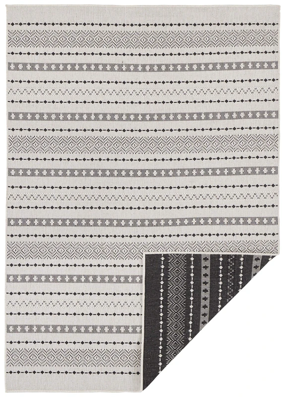 Freundin Home Collection Carpet, Polypropylene, Black Cream, 120x170 cm