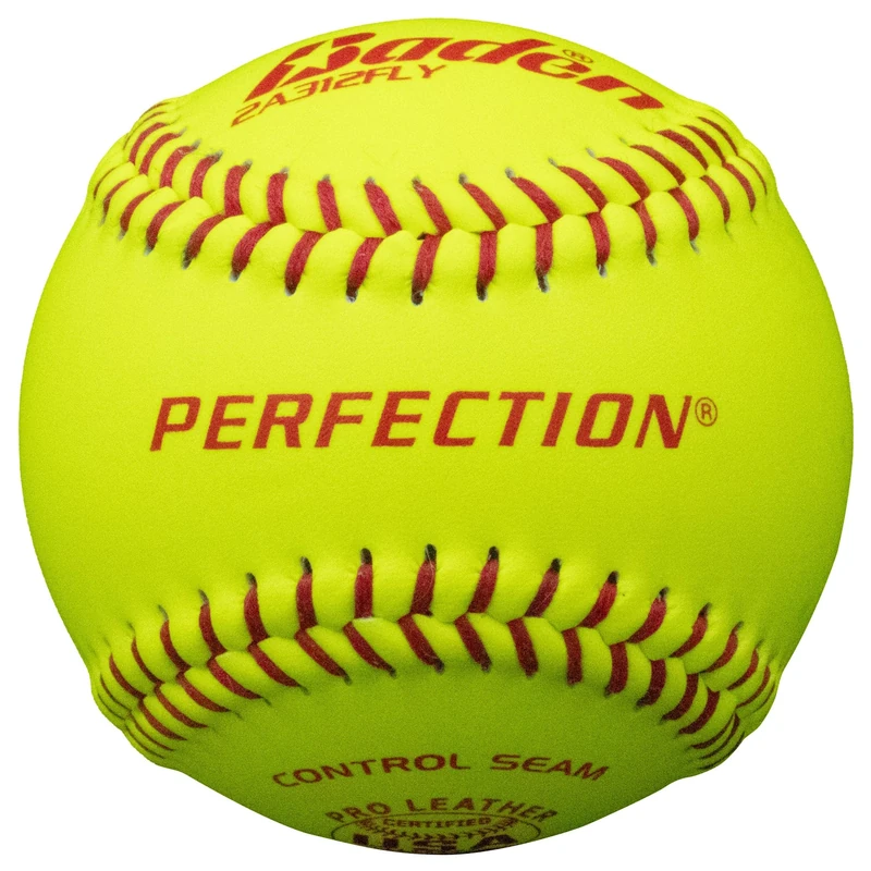 Baden Perfection USA Raised Seams Leather Game Fastpitch Softballs 12" (Dozen)