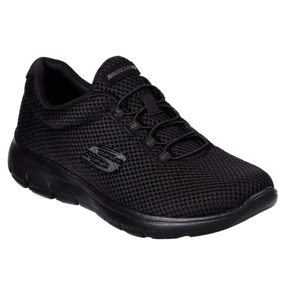 Summits - Quick Lapse Slip-On Trainer - Black-Black Size 2